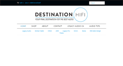 Desktop Screenshot of destinationhifi.com