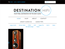Tablet Screenshot of destinationhifi.com